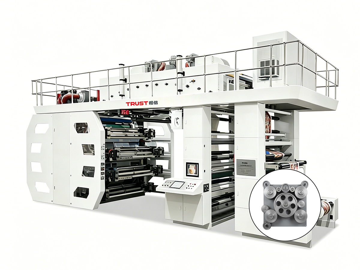 TF-G gear driven stack flexographic press