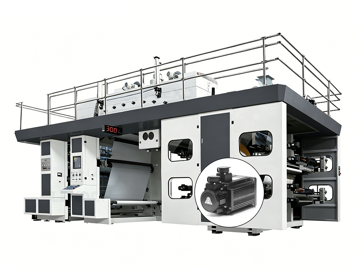 Full servo CI flexographic press detail